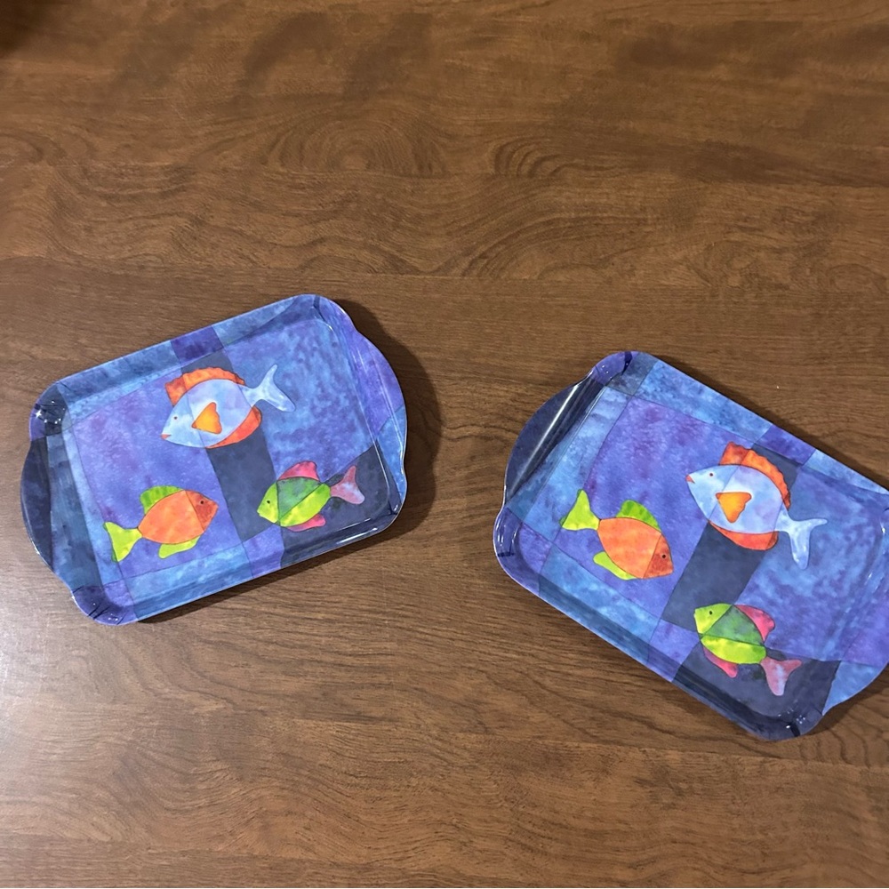 Melamine snack trays(2)